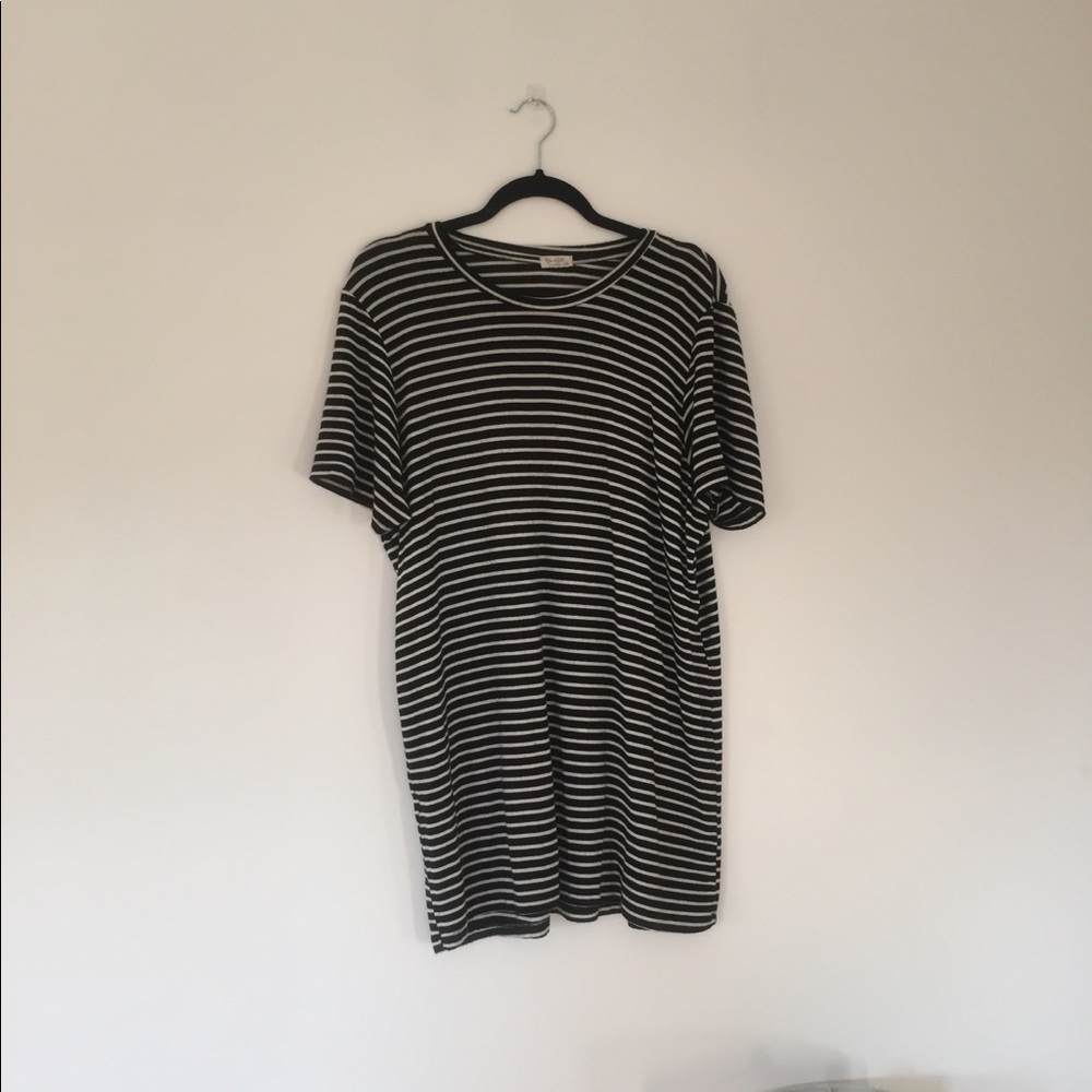John galt brandy Melville black/white stripe dress